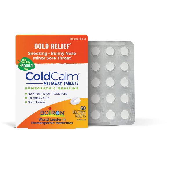 Boiron Coldcalm Cold Relief Homeopathic Dissolve Tablets - 60ct